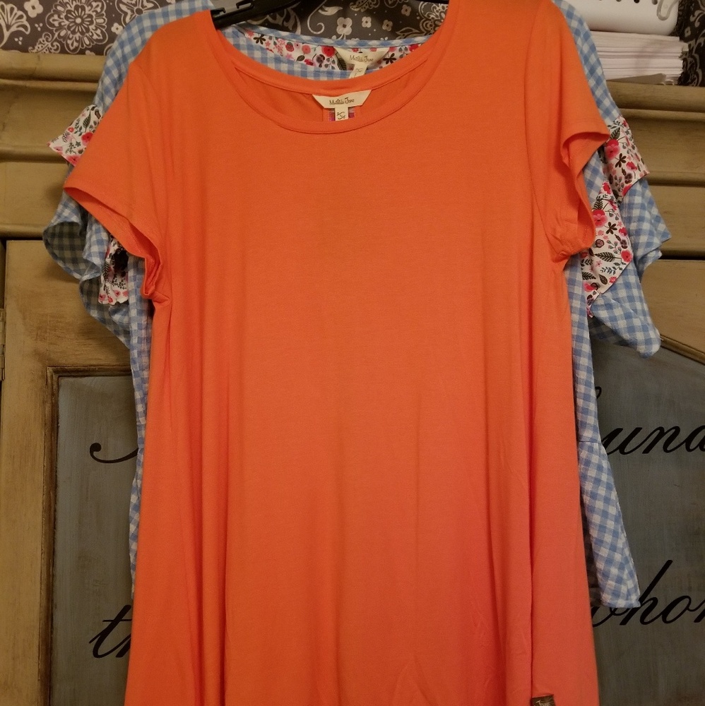 Ladies Matilda Jane orange top